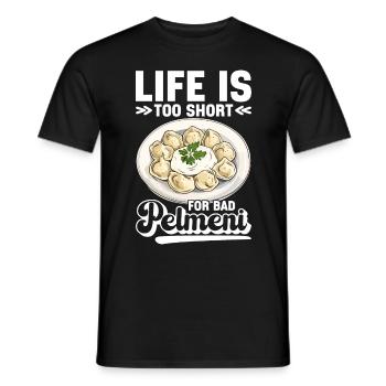 Pelmeni Cuisine russe - T-shirt homme - noir - Devant - AI Model Male 178 light (178cm)