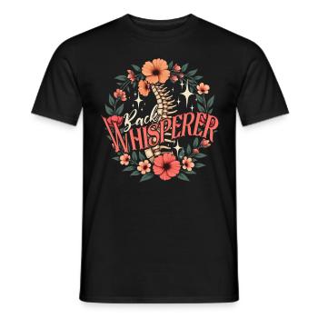 Chiropractor Physiotherapist Back Whisperer - Men's T-Shirt - black - Front - AI Model Male 178 light (178cm)