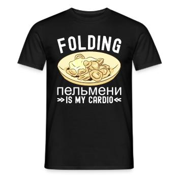 Pelmeni Cuisine russe - T-shirt homme - noir - Devant - AI Model Male 178 light (178cm)