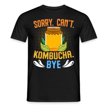 Boissons fermentées Kombucha Scoby - T-shirt homme - noir - Devant - AI Model Male 178 light (178cm)