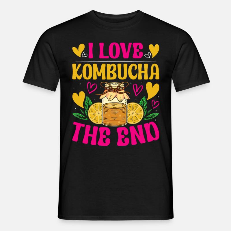Kombucha Scoby fermented drinks - Männer T-Shirt - Schwarz