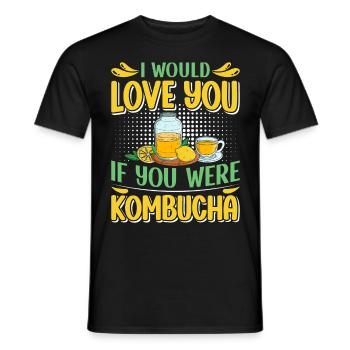 Boissons fermentées Kombucha Scoby - T-shirt homme - noir - Devant - AI Model Male 178 light (178cm)