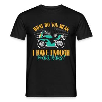 Pocketbike, Pocket Bike, moto - T-shirt homme - noir - Devant - AI Model Male 178 light (178cm)