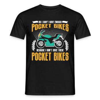Pocketbike, Pocket Bike, moto - T-shirt homme - noir - Devant - AI Model Male 178 light (178cm)