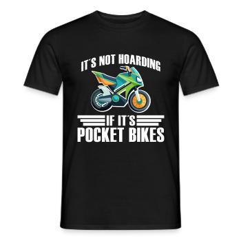 Pocketbike, Pocket Bike, moto - T-shirt homme - noir - Devant - AI Model Male 178 light (178cm)
