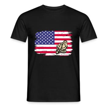 Pocketbike, Pocket Bike, moto - T-shirt homme - noir - Devant - AI Model Male 178 light (178cm)