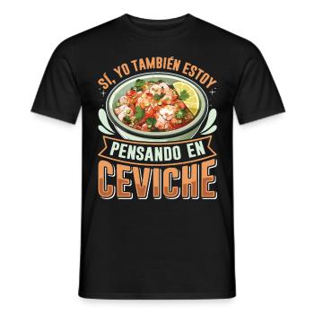 Seafood Peruvian Ceviche - Männer T-Shirt - Schwarz - Vorne - AI Model Male 178 light (178cm)