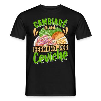 Seafood Peruvian Ceviche - Männer T-Shirt - Schwarz - Vorne - AI Model Male 178 light (178cm)