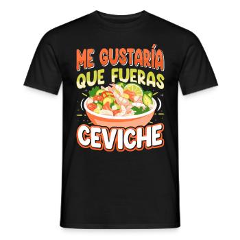 Seafood Peruvian Ceviche - Männer T-Shirt - Schwarz - Vorne - AI Model Male 178 light (178cm)