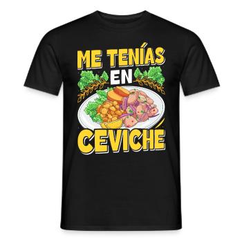 Seafood Peruvian Ceviche - Männer T-Shirt - Schwarz - Vorne - AI Model Male 178 light (178cm)