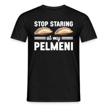 Pelmeni Cuisine russe - T-shirt homme - noir - Devant - AI Model Male 178 light (178cm)