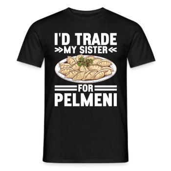 Pelmeni Cuisine russe - T-shirt homme - noir - Devant - AI Model Male 178 light (178cm)
