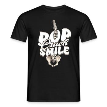 Chiropractor Physiotherapist - Men's T-Shirt - black - Front - AI Model Male 178 light (178cm)