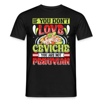 Seafood Peruvian Ceviche - Männer T-Shirt - Schwarz - Vorne - AI Model Male 178 light (178cm)