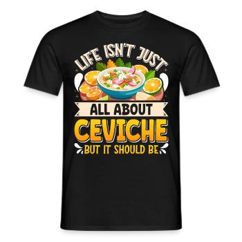 Seafood Peruvian Ceviche - Männer T-Shirt - Schwarz - Vorne - AI Model Male 178 light (178cm)