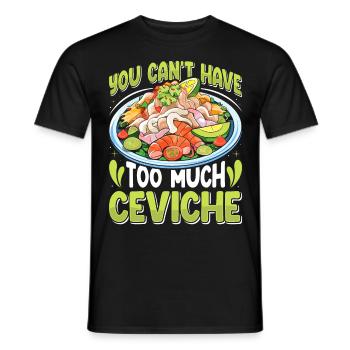 Seafood Peruvian Ceviche - Männer T-Shirt - Schwarz - Vorne - AI Model Male 178 light (178cm)