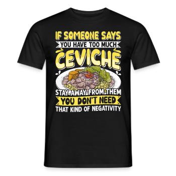 Seafood Peruvian Ceviche - Männer T-Shirt - Schwarz - Vorne - AI Model Male 178 light (178cm)