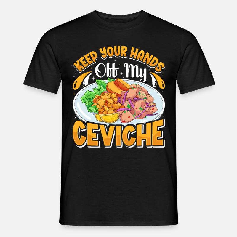 Seafood Peruvian Ceviche - Männer T-Shirt - Schwarz