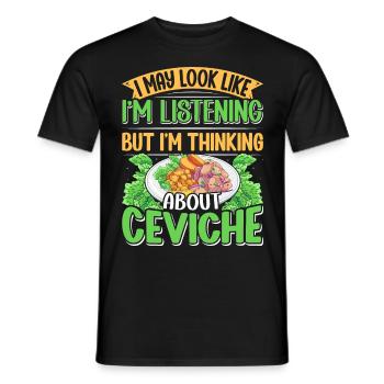 Seafood Peruvian Ceviche - Männer T-Shirt - Schwarz - Vorne - AI Model Male 178 light (178cm)