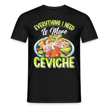 Seafood Peruvian Ceviche - Männer T-Shirt - Schwarz - Vorne - AI Model Male 178 light (178cm)