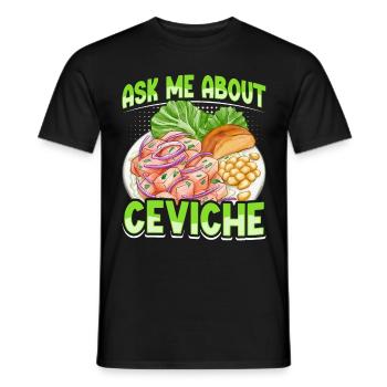 Seafood Peruvian Ceviche - Männer T-Shirt - Schwarz - Vorne - AI Model Male 178 light (178cm)