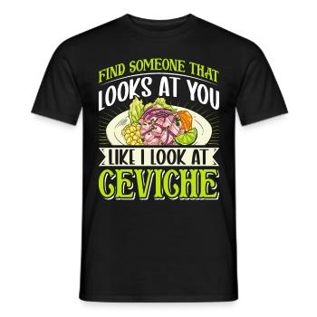 Seafood Peruvian Ceviche - Männer T-Shirt - Schwarz - Vorne - AI Model Male 178 light (178cm)
