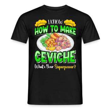 Seafood Peruvian Ceviche - Männer T-Shirt - Schwarz - Vorne - AI Model Male 178 light (178cm)