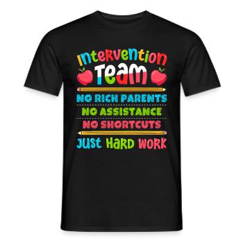 Intervention Teacher, Intervention specialist - Männer T-Shirt - Schwarz - Vorne - AI Model Male 178 light (178cm)