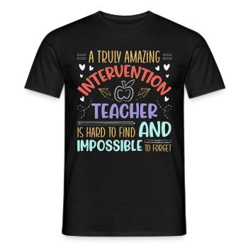 Intervention Teacher, Intervention specialist - Männer T-Shirt - Schwarz - Vorne - AI Model Male 178 light (178cm)
