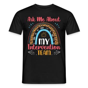 Intervention Teacher, Intervention specialist - Männer T-Shirt - Schwarz - Vorne - AI Model Male 178 light (178cm)