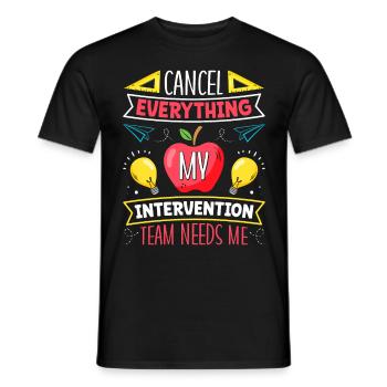 Intervention Teacher, Intervention specialist - Männer T-Shirt - Schwarz - Vorne - AI Model Male 178 light (178cm)