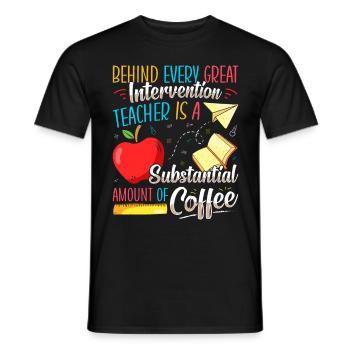Intervention Teacher, Intervention specialist - Männer T-Shirt - Schwarz - Vorne - AI Model Male 178 light (178cm)