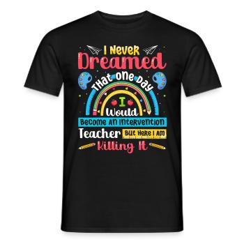 Intervention Teacher, Intervention specialist - Männer T-Shirt - Schwarz - Vorne - AI Model Male 178 light (178cm)