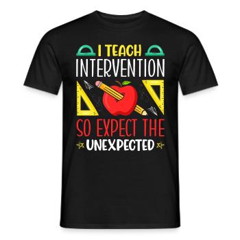 Intervention Teacher, Intervention specialist - Männer T-Shirt - Schwarz - Vorne - AI Model Male 178 light (178cm)