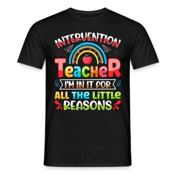 Intervention Teacher, Intervention specialist - Männer T-Shirt - Schwarz - Vorne - AI Model Male 178 light (178cm)