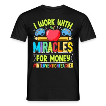 Intervention Teacher, Intervention specialist - Männer T-Shirt - Schwarz - Vorne - AI Model Male 178 light (178cm)