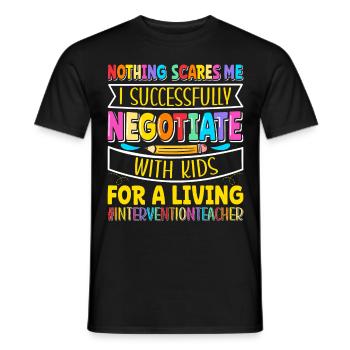 Intervention Teacher, Intervention specialist - Männer T-Shirt - Schwarz - Vorne - AI Model Male 178 light (178cm)