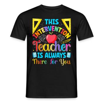 Intervention Teacher, Intervention specialist - Männer T-Shirt - Schwarz - Vorne - AI Model Male 178 light (178cm)
