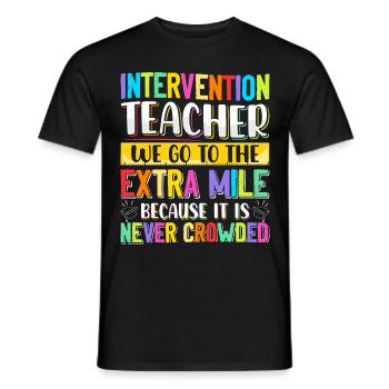 Intervention Teacher, Intervention specialist - Männer T-Shirt - Schwarz - Vorne - AI Model Male 178 light (178cm)
