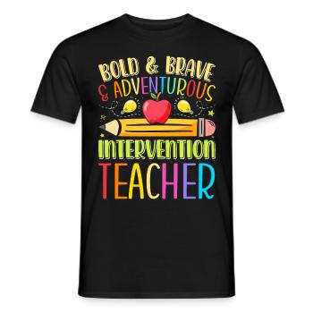 Intervention Teacher, Intervention specialist - Männer T-Shirt - Schwarz - Vorne - AI Model Male 178 light (178cm)