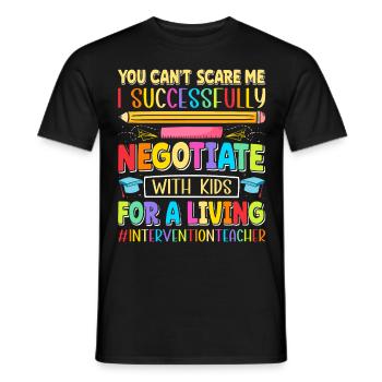Intervention Teacher, Intervention specialist - Männer T-Shirt - Schwarz - Vorne - AI Model Male 178 light (178cm)