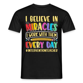 Intervention Teacher, Intervention specialist - Männer T-Shirt - Schwarz - Vorne - AI Model Male 178 light (178cm)