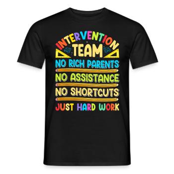 Intervention Teacher, Intervention specialist - Männer T-Shirt - Schwarz - Vorne - AI Model Male 178 light (178cm)