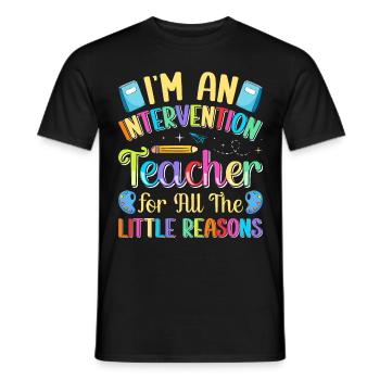 Intervention Teacher, Intervention specialist - Männer T-Shirt - Schwarz - Vorne - AI Model Male 178 light (178cm)