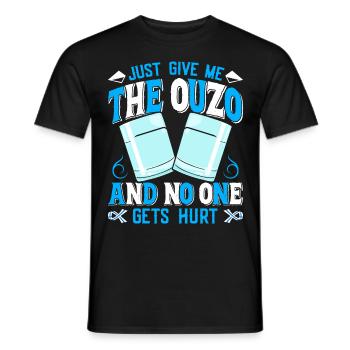 Grèce Ouzo - T-shirt homme - noir - Devant - AI Model Male 178 light (178cm)