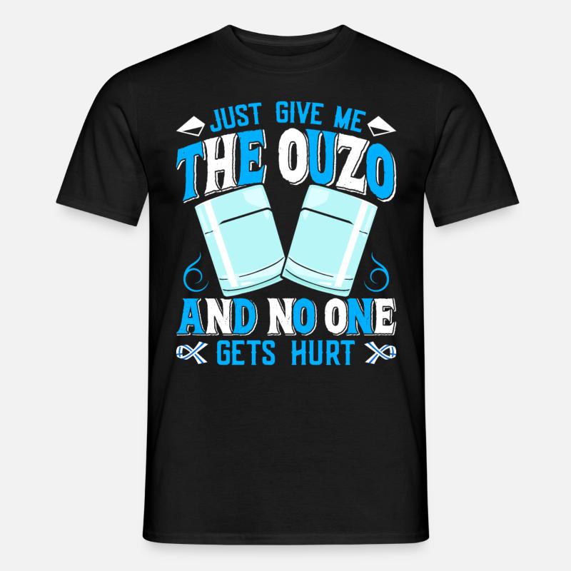 Greece Ouzo - Men's T-Shirt - black