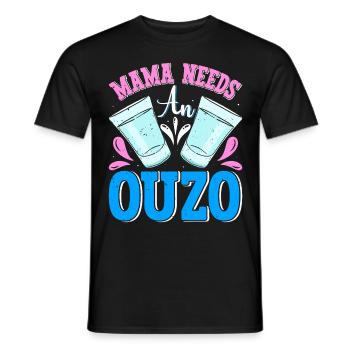 Grèce Ouzo - T-shirt homme - noir - Devant - AI Model Male 178 light (178cm)