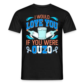 Grèce Ouzo - T-shirt homme - noir - Devant - AI Model Male 178 light (178cm)