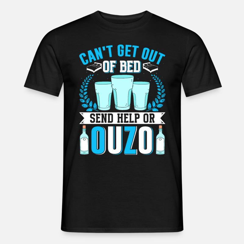 Greece Ouzo - Men's T-Shirt - black