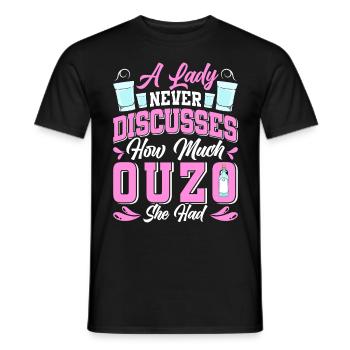 Grèce Ouzo - T-shirt homme - noir - Devant - AI Model Male 178 light (178cm)